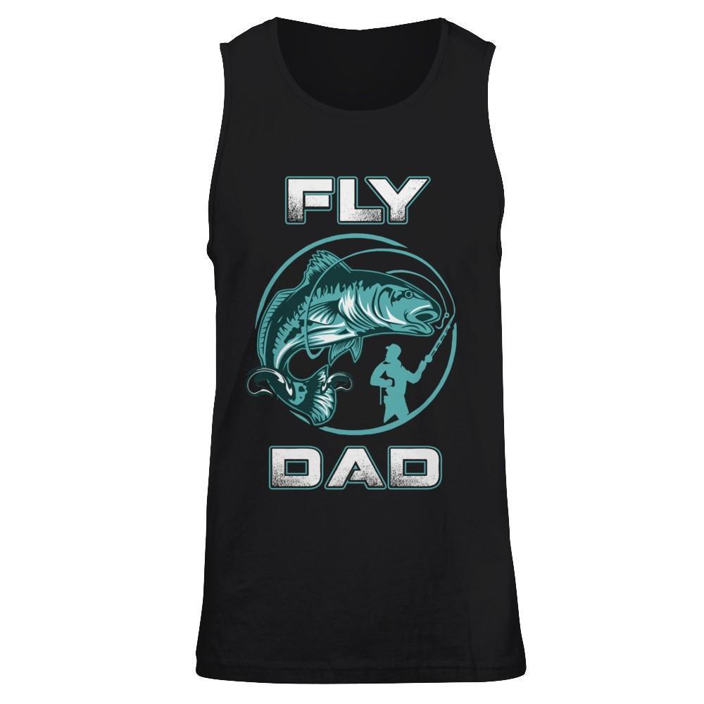 Fly Fishing Dad-T-Shirt & Hoodie-Unisex Tank-Black