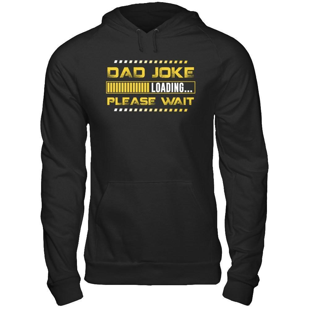 Dad Joke Loading-T-Shirt & Hoodie-Pullover Hoodie-Black