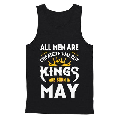 All Men Are Created Equal But Kings Are Born In May-T-Shirt & Hoodie-Bella Canvas - Unisex Jersey Tank-Black