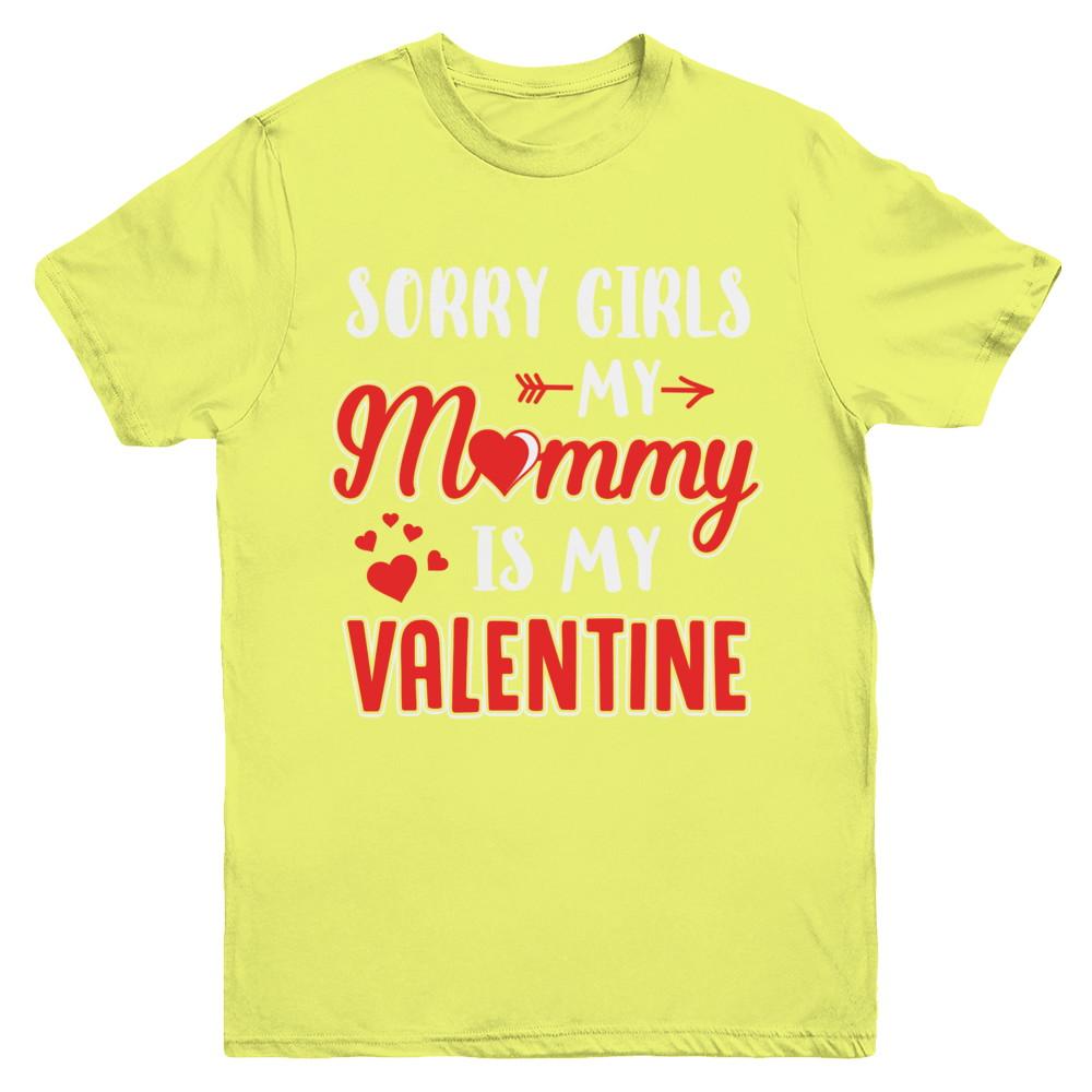 Funny Valentines Day Toddler Boy Mommy Is My Valentine Youth-Youth Shirt-Youth T-Shirt-Daisy