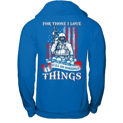 For Those I Love I Will Do Horrible Things-T-Shirt & Hoodie-Pullover Hoodie-Royal