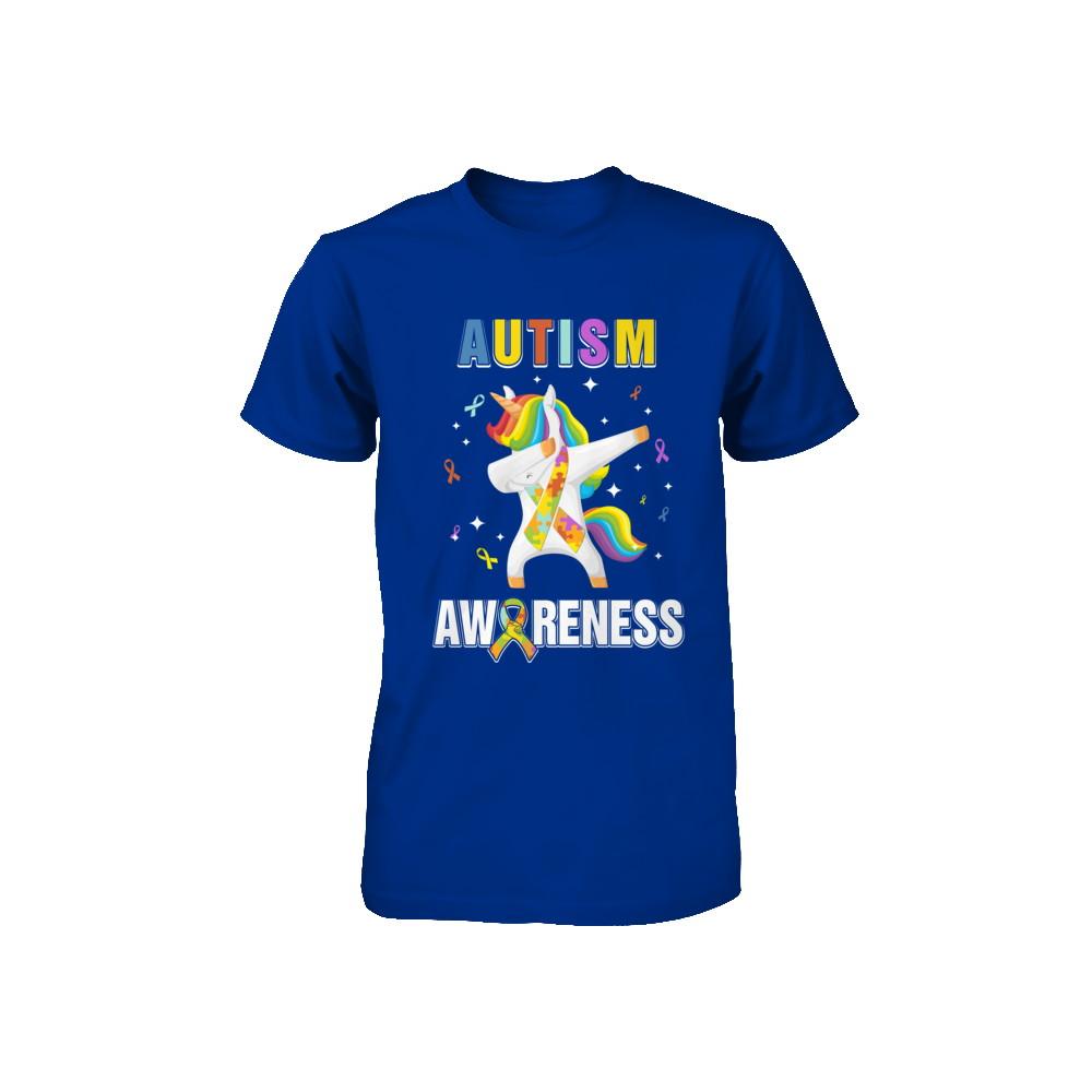 Inspirational Autism Awareness Unicorn Support Youth-Youth Shirt-