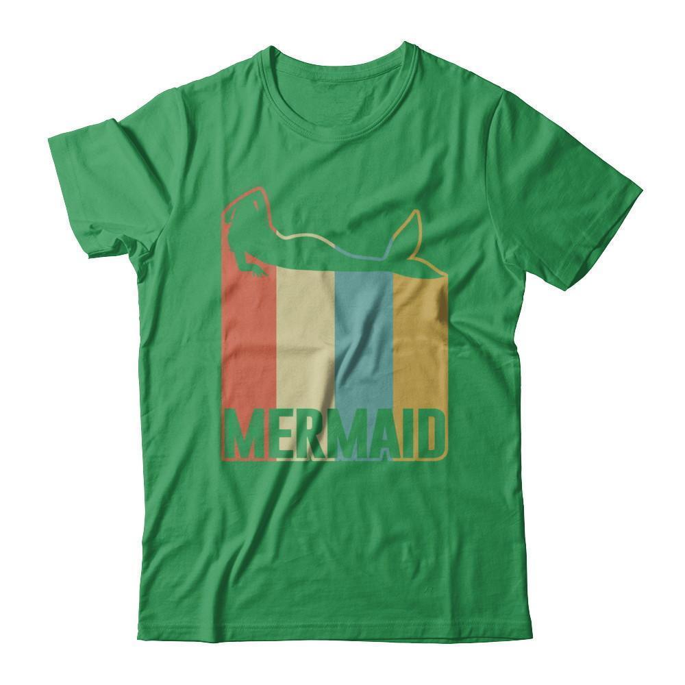 Classic Vintage Retro Style Mermaid-T-Shirt & Hoodie-Premium T-Shirt-Kelly Green