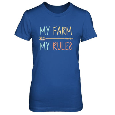 My Farm My Rules Farming-T-Shirt & Hoodie-Women's T-Shirt-Royal
