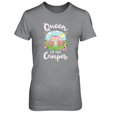 Queen Of The Camper Camping For Women Gift-T-Shirt & Tank Top-Women's T-Shirt-Sport Grey