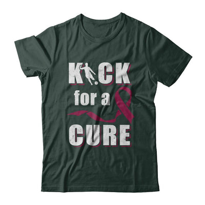 Kick For A Cure Soccer Multiple Myeloma Awareness-T-Shirt & Hoodie-Classic T-Shirt-Forest Green