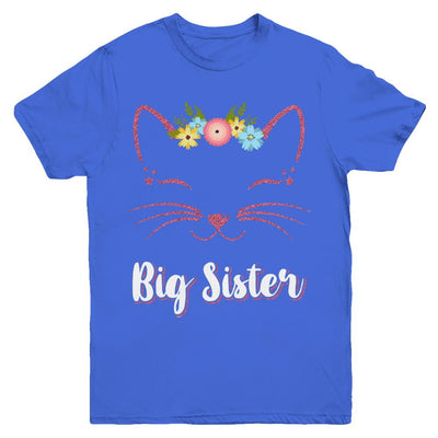 Kitty Cat Big Sister I'm Going To Be A Big Sister Youth-Youth Shirt-Youth T-Shirt-Royal