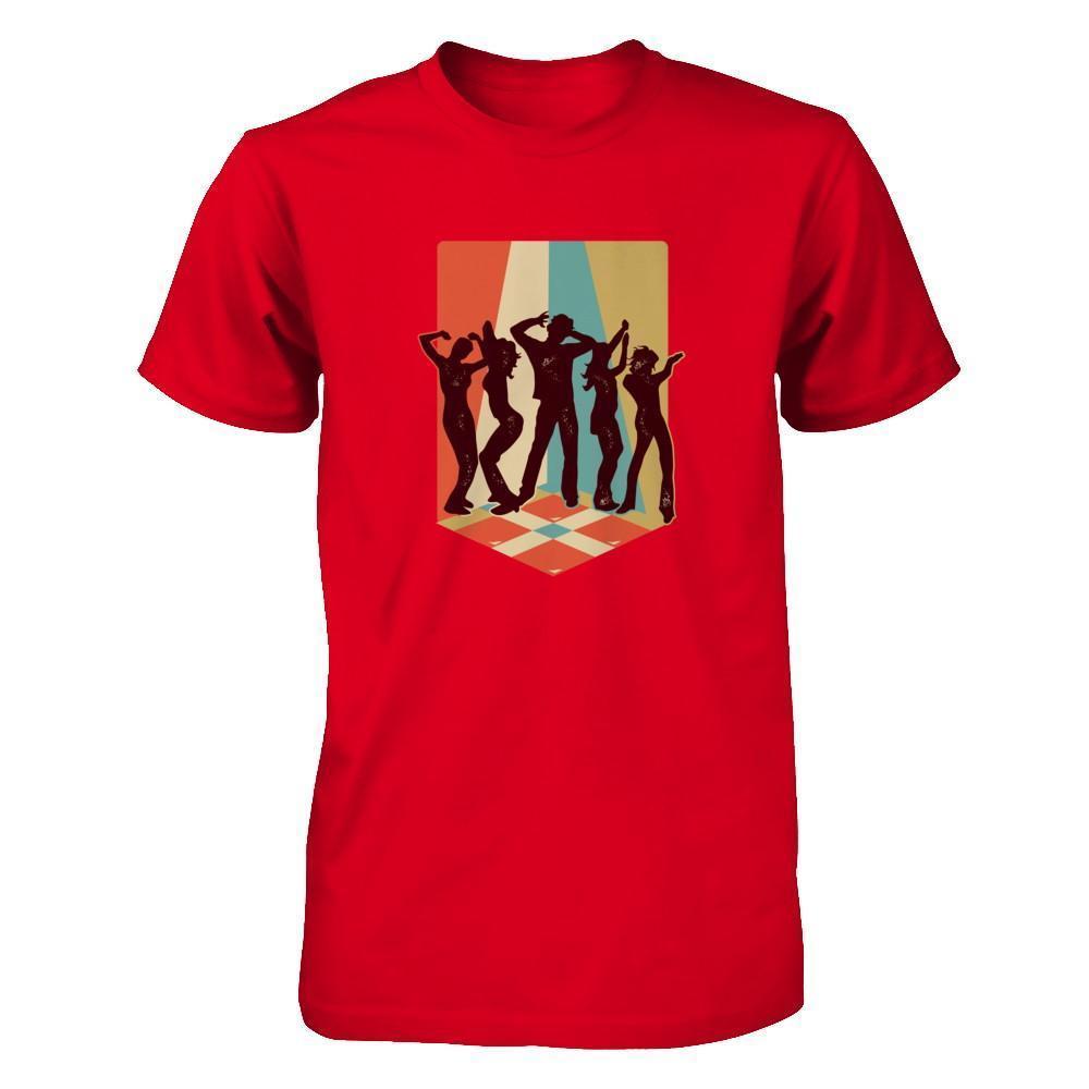 Classic Vintage Retro Style Dance Music-T-Shirt & Tank Top-Premium T-Shirt-Red