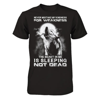 The Wolves The Beast In Me Is Sleeping Not Dead-T-Shirt & Hoodie-Classic T-Shirt-Black