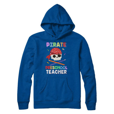 Pirate Preschool Teacher Costume Halloween-T-Shirt & Hoodie-Pullover Hoodie-Deep Royal