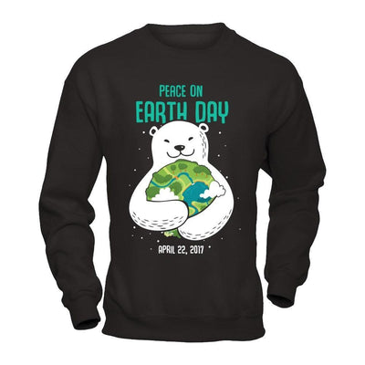 Peace On Earth Day 2017-T-Shirt & Hoodie-Crewneck Sweatshirt-Black