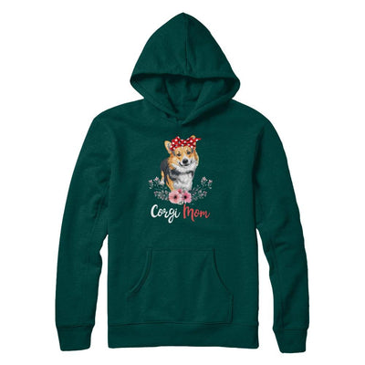 Corgi Mom Gift For Women Dog Lover-T-Shirt & Hoodie-Pullover Hoodie-Deep Forest