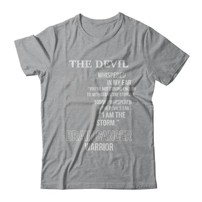 I Am The Storm Support Brain Cancer Warrior Gift-T-Shirt & Hoodie-Classic T-Shirt-Sport Grey