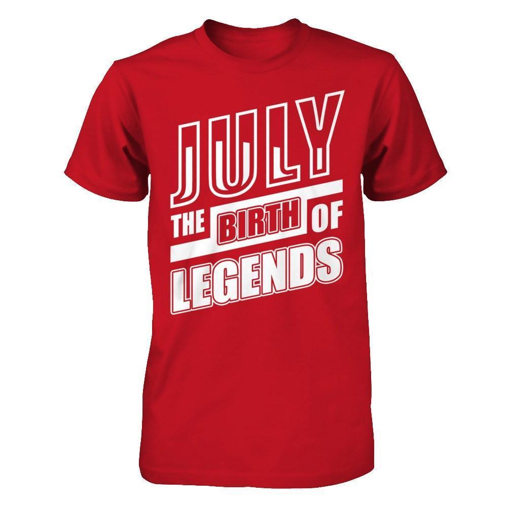 July The Birth Of Legends-T-Shirt & Hoodie-Classic T-Shirt-Red