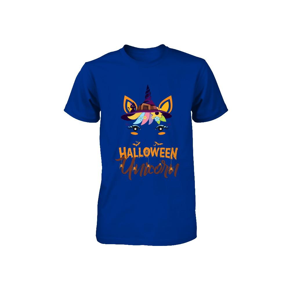Halloween Costume Unicorn Witch Bats Youth-Youth Shirt-