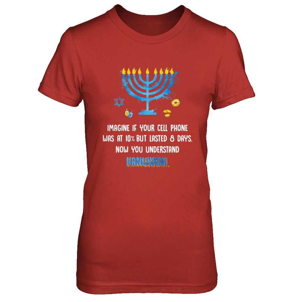 Funny Quote Sarcastic Hanukkah Chanukah Cellphone Gift-T-Shirt & Sweatshirt-Women's T-Shirt-Red