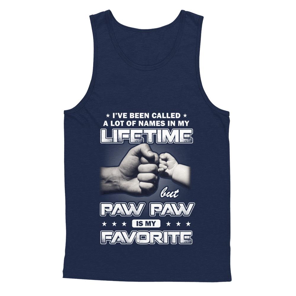 I've Been Called A Lot Of Names But Paw Paw Is My Favorite-T-Shirt & Hoodie-Unisex Tank-Navy