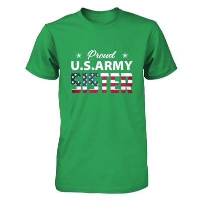 Proud Us Army Sister-T-Shirt & Hoodie-Premium T-Shirt-Kelly Green