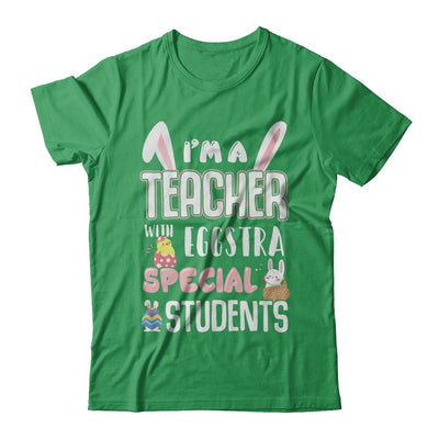 I'm A Teacher With Eggs Special Students Easter-T-Shirt & Hoodie-Premium T-Shirt-Kelly Green