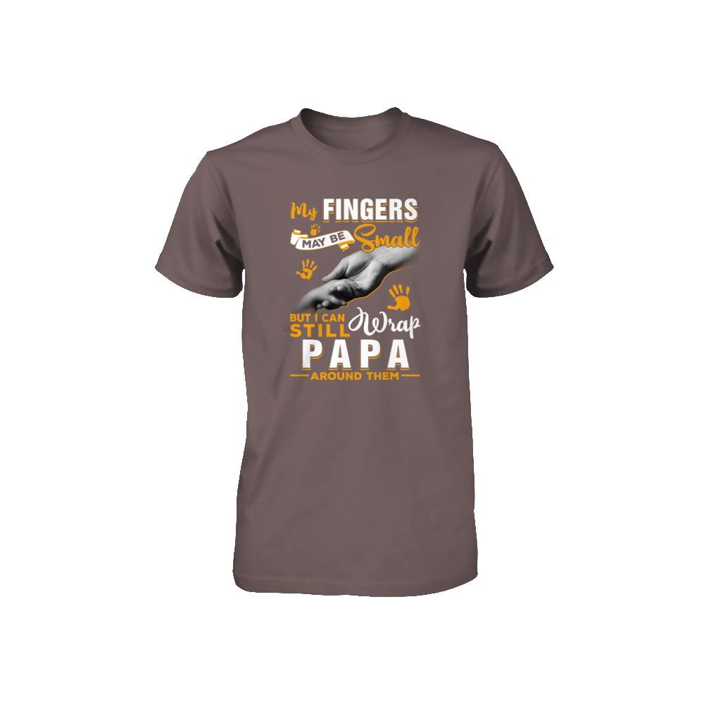 My Fingers May Be Small But I Can Still Wrap Papa Youth-Youth Shirt-Youth T-Shirt-Asphalt
