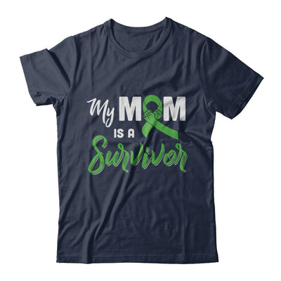 My Mom Is A Survivor Lymphoma Son Daughter-T-Shirt & Hoodie-Classic T-Shirt-Navy