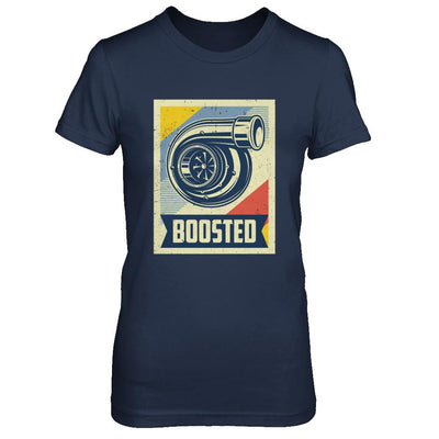 Vintage Turbo Car Boost Turbocharger Lag Retro Race-T-Shirt & Hoodie-Women's T-Shirt-Navy
