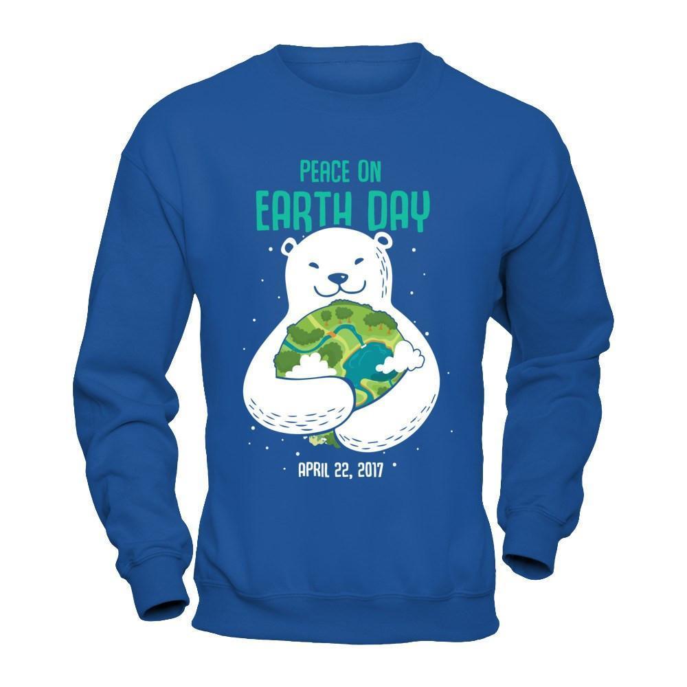 Peace On Earth Day 2017-T-Shirt & Hoodie-Crewneck Sweatshirt-Royal
