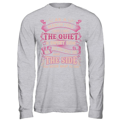 As A March Girl I Have 3 Sides Birthday Gift-T-Shirt & Hoodie-Long Sleeve T-Shirt-Sport Grey