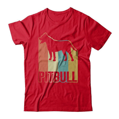 Classic Vintage Retro Style Pitbull Dog-T-Shirt & Hoodie-Premium T-Shirt-Red