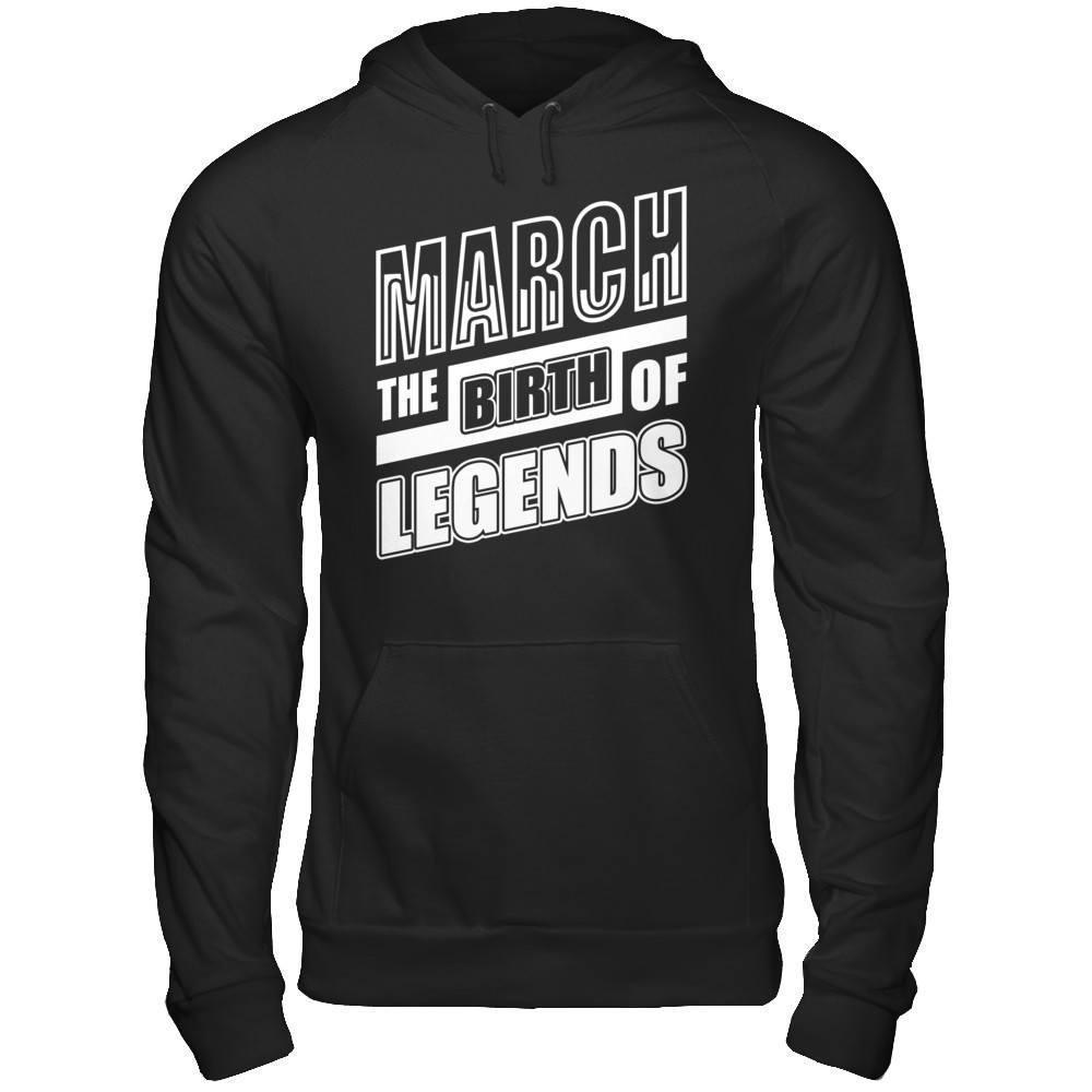 March The Birth Of Legends-T-Shirt & Hoodie-Pullover Hoodie-Black
