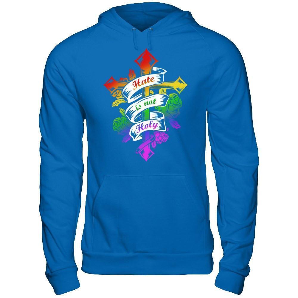 Hate Is Not Holy-T-Shirt & Hoodie-Pullover Hoodie-Royal