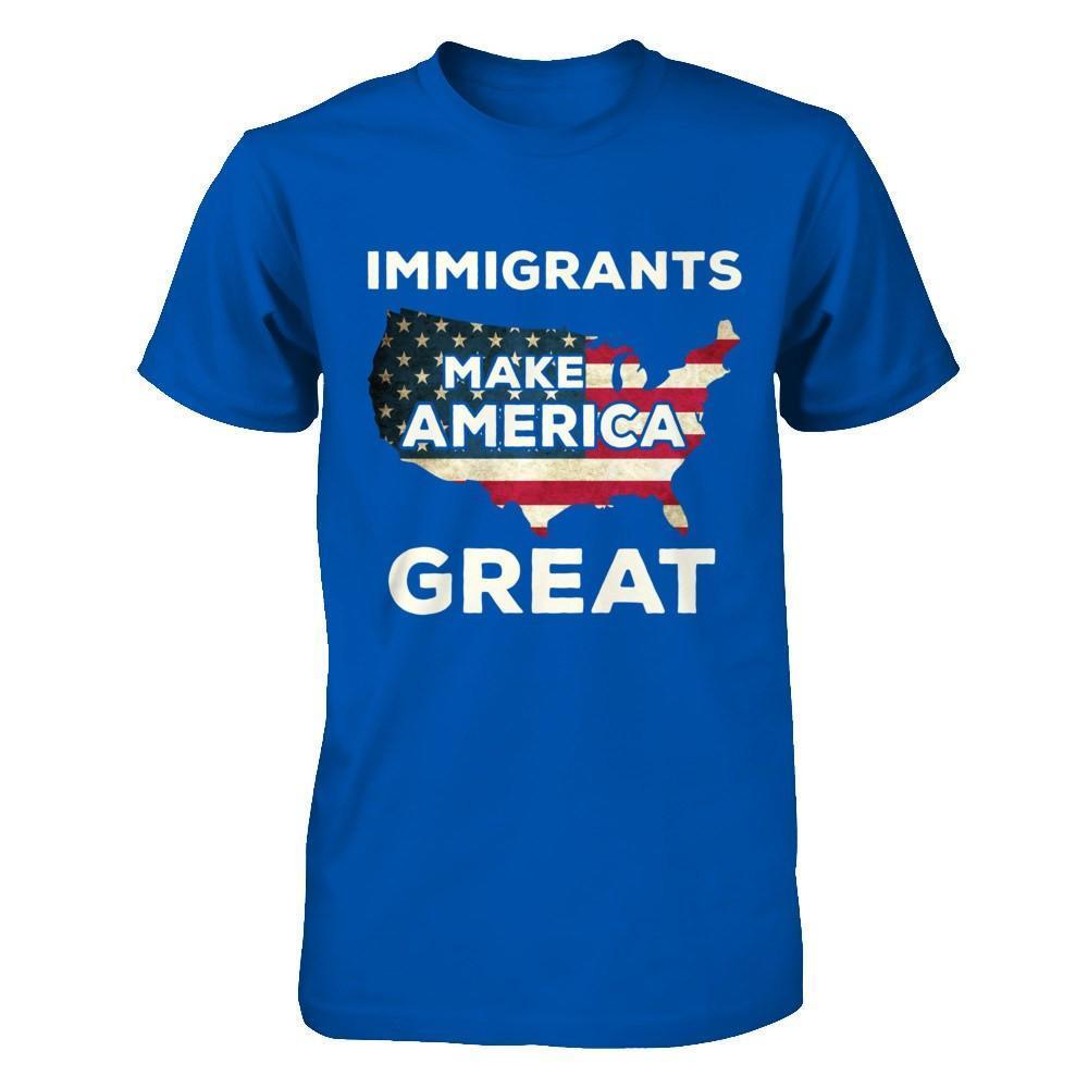 Immigrants Make American Great-T-Shirt & Hoodie-Premium T-Shirt-Royal