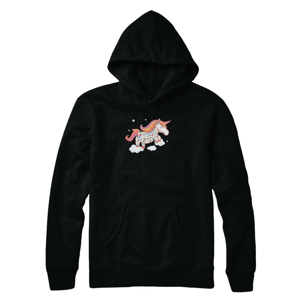 Tattooed Girl Unicorn Tattoos-T-Shirt & Tank Top-Pullover Hoodie-Black