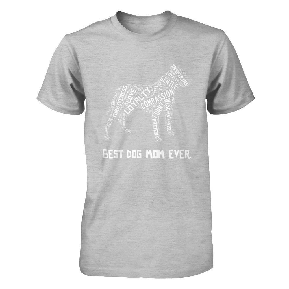 Best Dog Mom Ever Pitbull Lovers-T-Shirt & Hoodie-Premium T-Shirt-Heather Gray