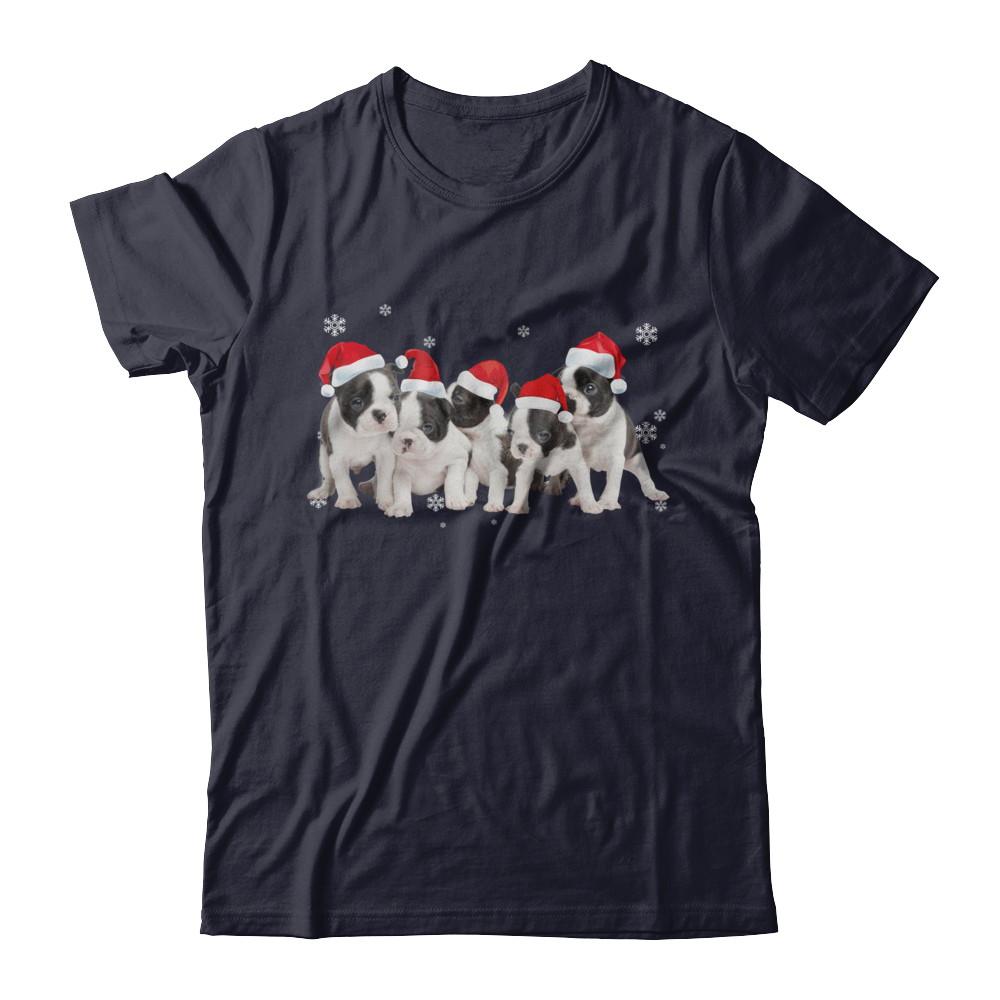 Funny Pit bull Puppies Christmas Dog Gift-T-Shirt & Hoodie-Premium T-Shirt-Midnight Navy