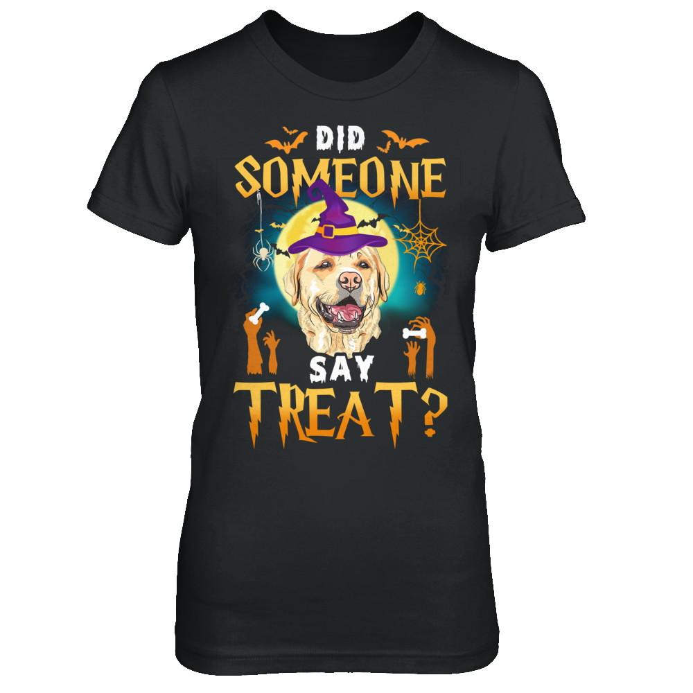 Did Someone Say Treat Labrador Halloween Costume-T-Shirt & Hoodie-Women's T-Shirt-Black