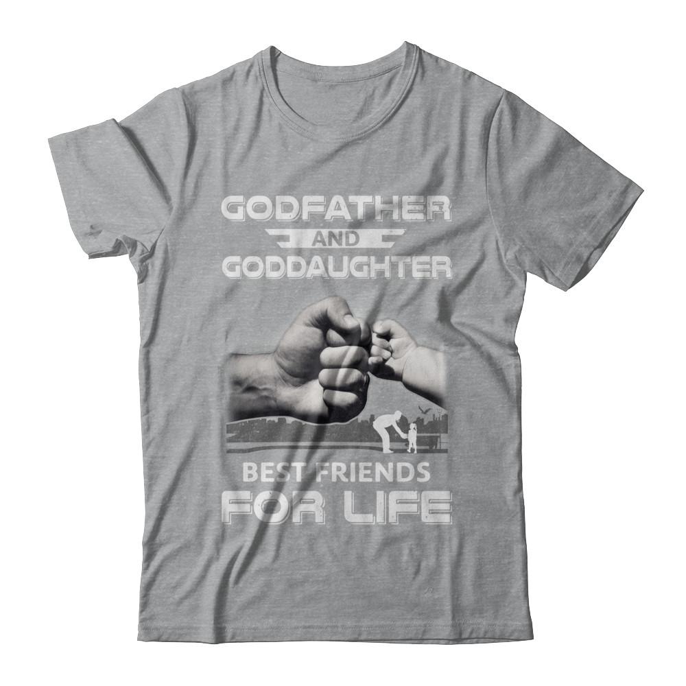 God-Father God-Daughter Best Friends For Life Fathers Day-T-Shirt & Hoodie-Classic T-Shirt-Sport Grey