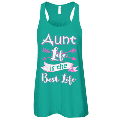 Aunt Life Is The Best Life Faunty Funny Aunty-T-Shirt & Tank Top-Women's Flowy Racerback Tank-Kelly