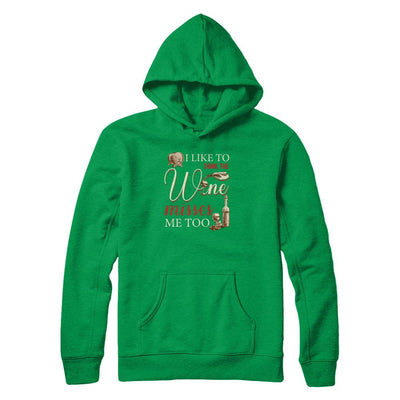 I Like To Think The Wine Misses Me Too Funny Pregnant-T-Shirt & Tank Top-Pullover Hoodie-Irish Green