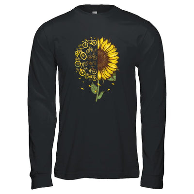 Sunflower Cycling Cycle-T-Shirt & Tank Top-Long Sleeve T-Shirt-Black