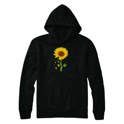 Funny Sunflower Cat Dog Paw Lover-T-Shirt & Tank Top-Pullover Hoodie-Black