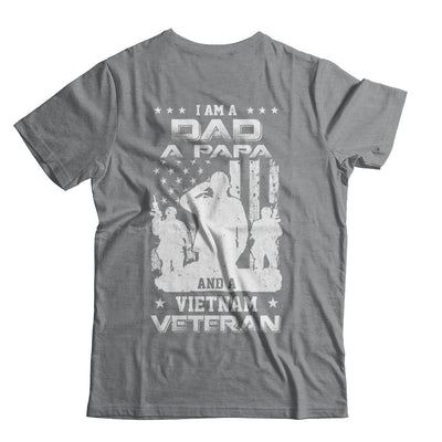 I'm A Dad A Papa And A Vietnam Veteran-T-Shirt & Hoodie-Classic T-Shirt-Sport Grey