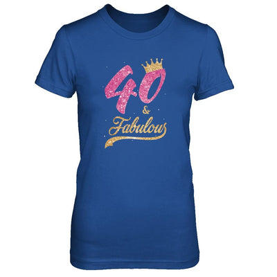 40 And Fabulous 1981 40th Birthday Gift-T-Shirt & Tank Top-Women's T-Shirt-Royal