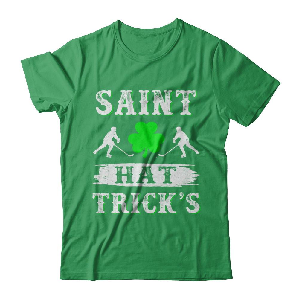 St Patricks Day Hockey Saint Hat Trick's Day-T-Shirt & Hoodie-Premium T-Shirt-Kelly Green