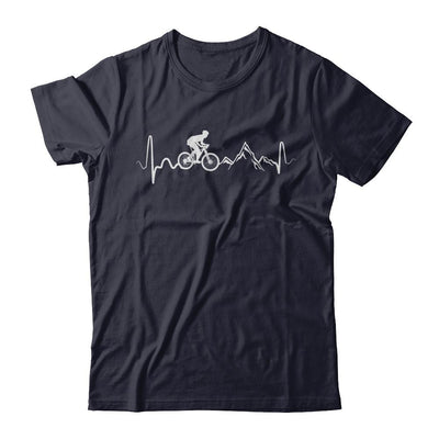 Mountain Bike Heartbeat-T-Shirt & Hoodie-Premium T-Shirt-Midnight Navy