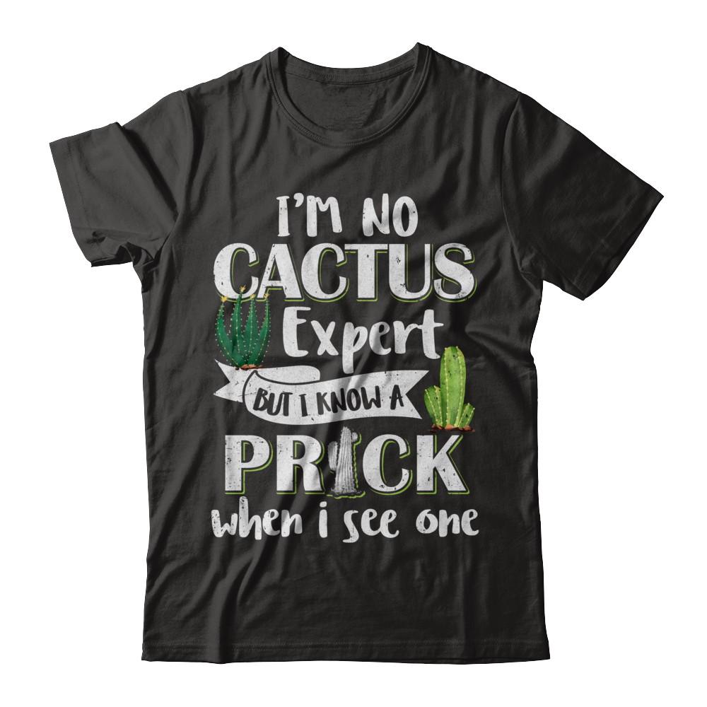 I'm No Cactus Expert But I Know A Prick When I See One-T-Shirt & Hoodie-Classic T-Shirt-Black