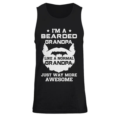 I'm A Bearded Grandpa Like A Normal Grandpa-T-Shirt & Hoodie-Unisex Tank-Black