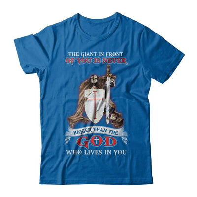 Knight Templar The Giant In Front Never Bigger Than The God-T-Shirt & Hoodie-Classic T-Shirt-Royal