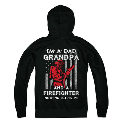 I'm A Dad Grandpa Firefighter Father's Day Gift-T-Shirt & Hoodie-Pullover Hoodie-Black