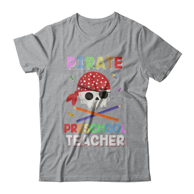 Pirate Preschool Teacher Costume Halloween-T-Shirt & Hoodie-Classic T-Shirt-Sport Grey
